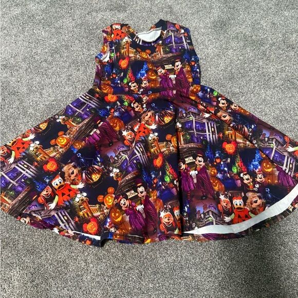 Boutique Mickeys Not So Scary Halloween Dress Sz 6-7 - Picture 1 of 3